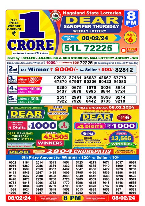 dear lottery result yesterday 6pm west bengal|Dear Day Results 6:00PM Today .